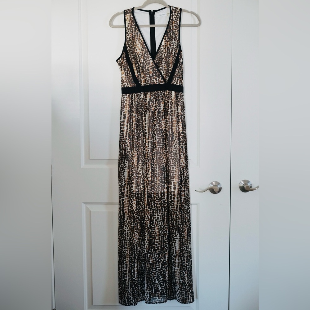 NWT Calvin Klein Racerback Maxi Dress